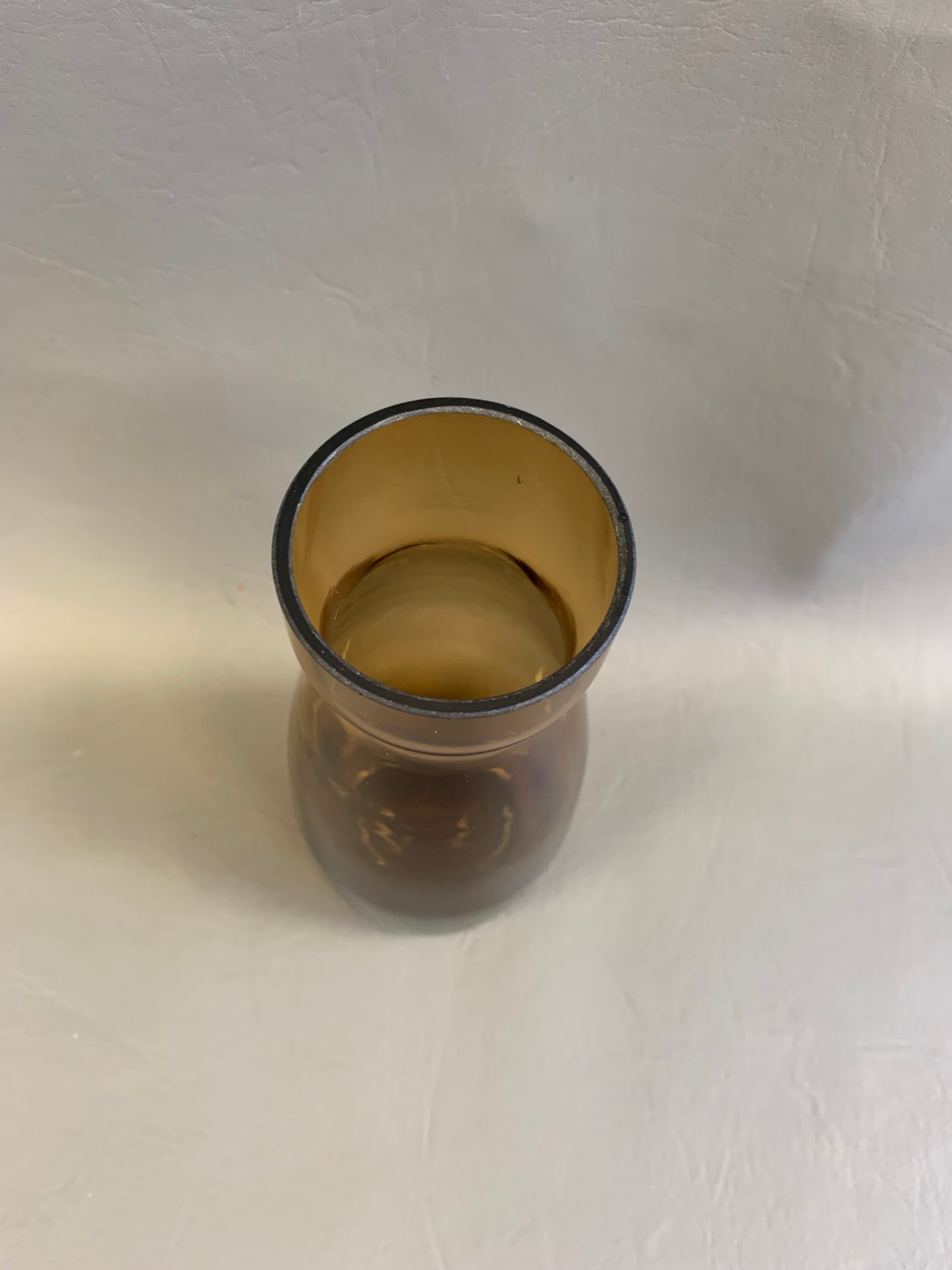 Brown Glass Bud Vase – 6” Tall