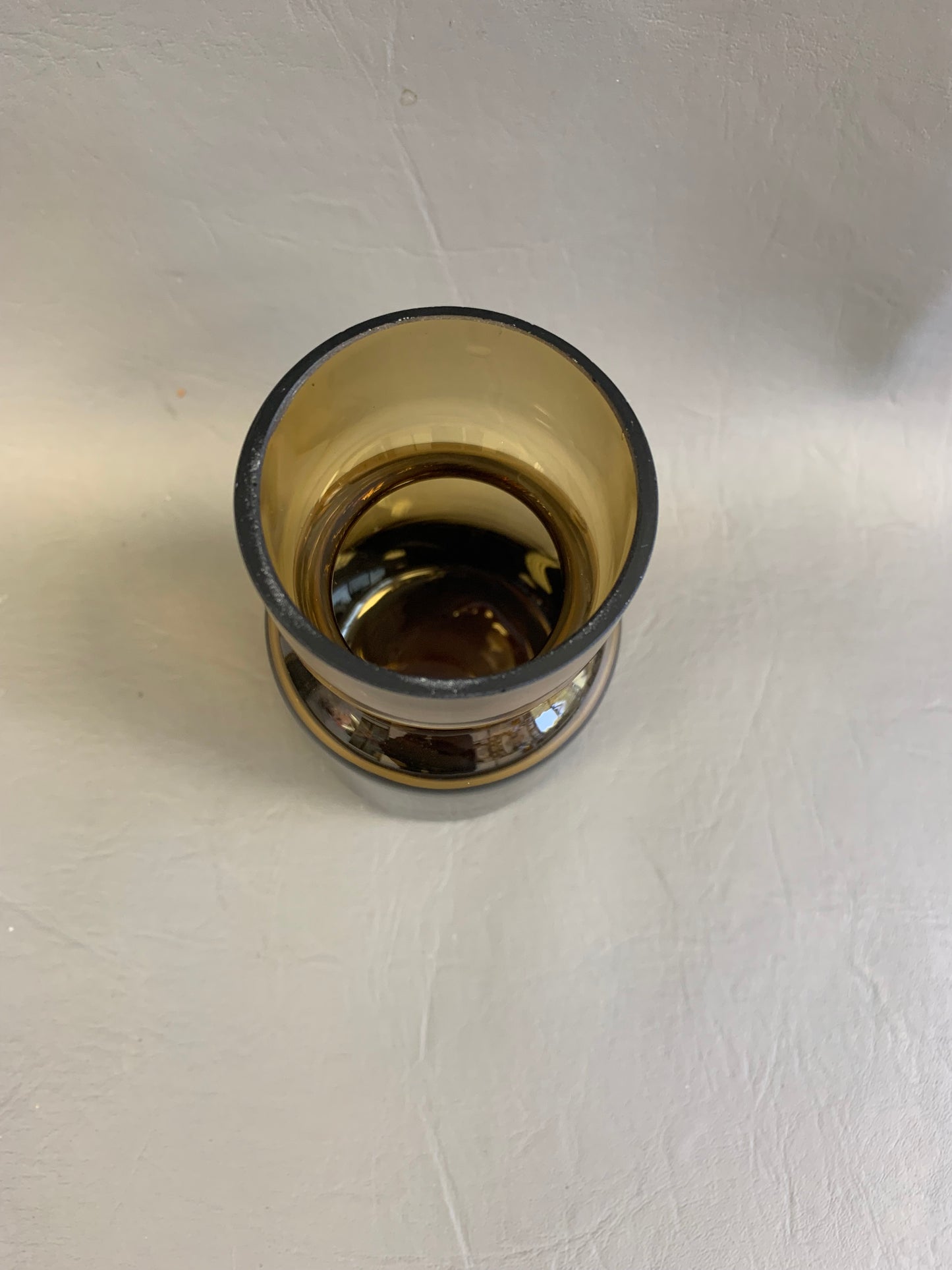 Brown Glass Bud Vase – 4.5” Tall