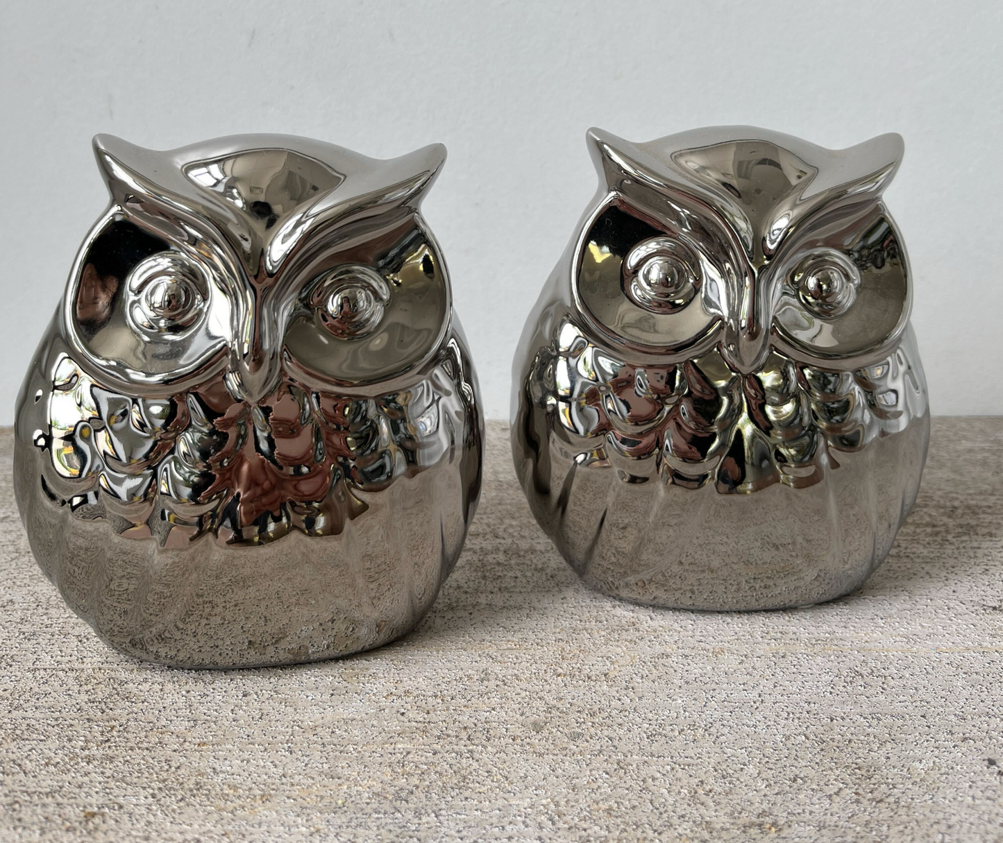Silver Owl Paperweight