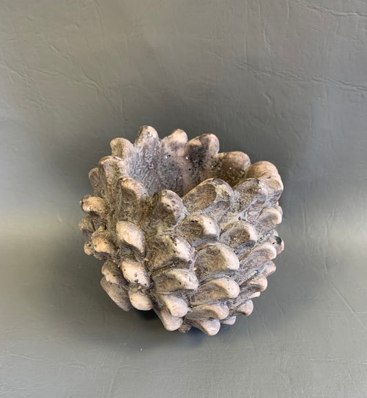 Cement pinecone mini planter for succulent, keys, pens or flower