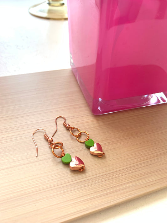 Handmade Wire Earrings - Copper Hue