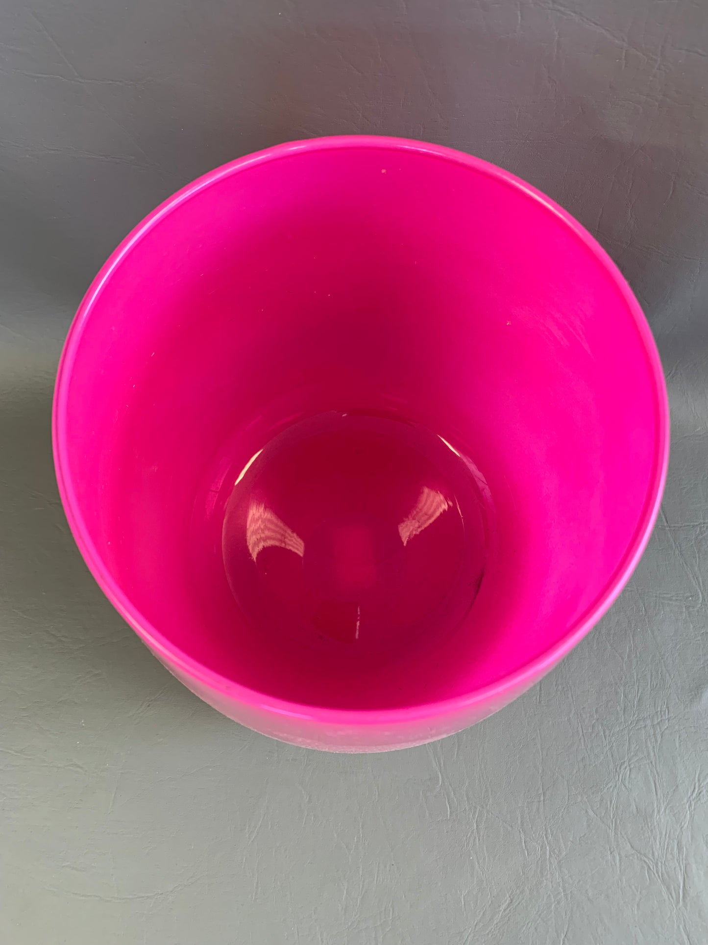 Hot Pink Glass Vase - 9” tall