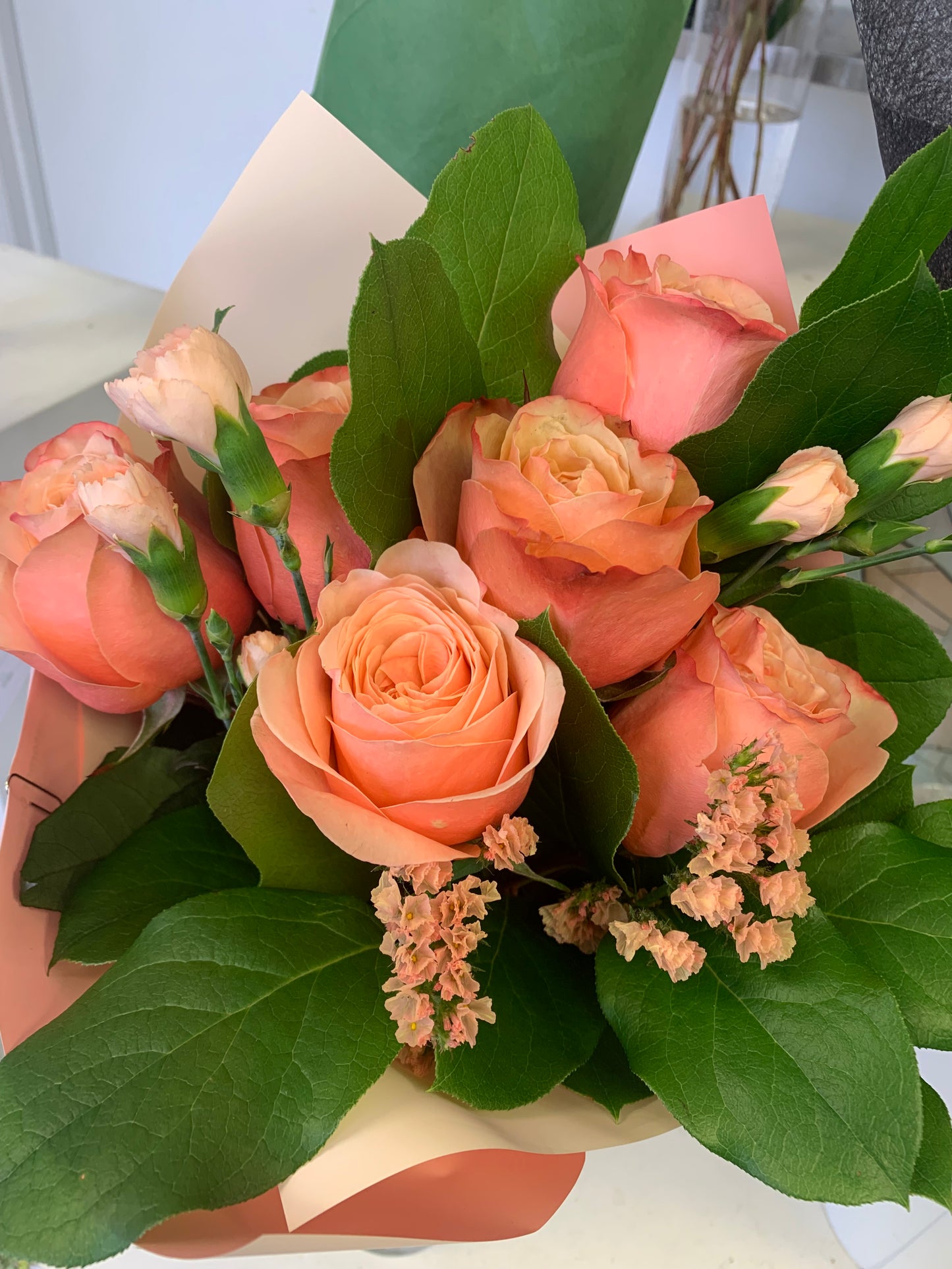 Ready to go Pink Rose Bouquet