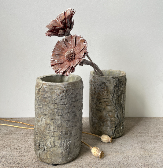 Brown Birch Tea Light & Planter