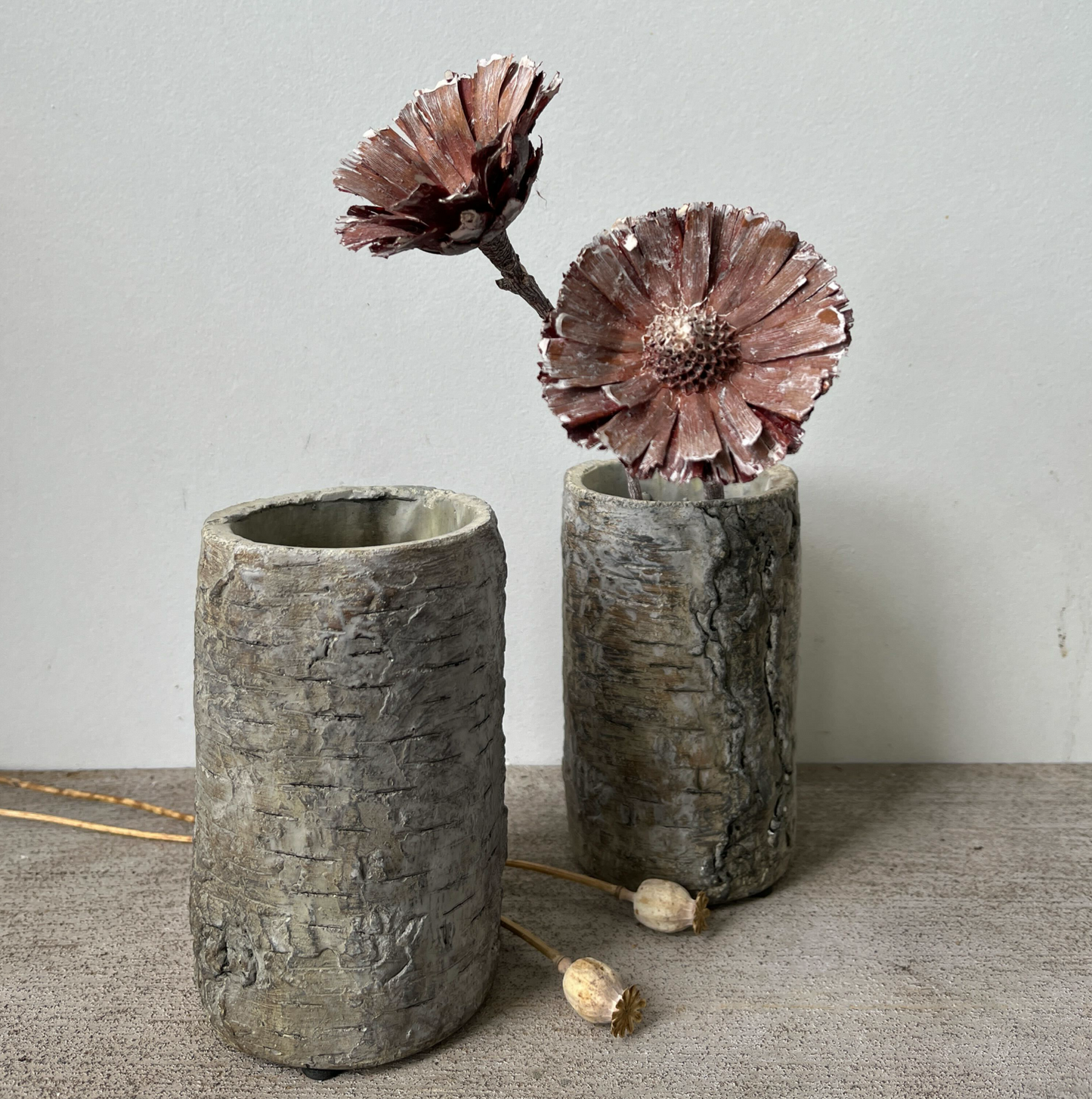 Brown Birch Tea Light & Planter