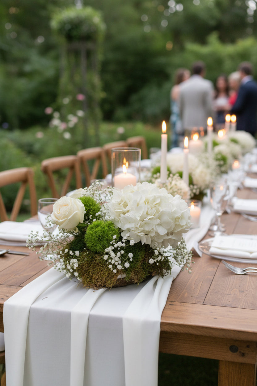 Botanicals 2: Fresh Flowers & Preserved Moss Centrepiece