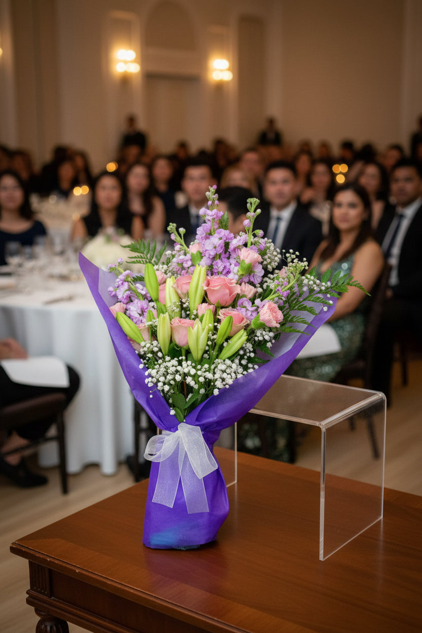 Florist’s Design Presentation Style Bouquet