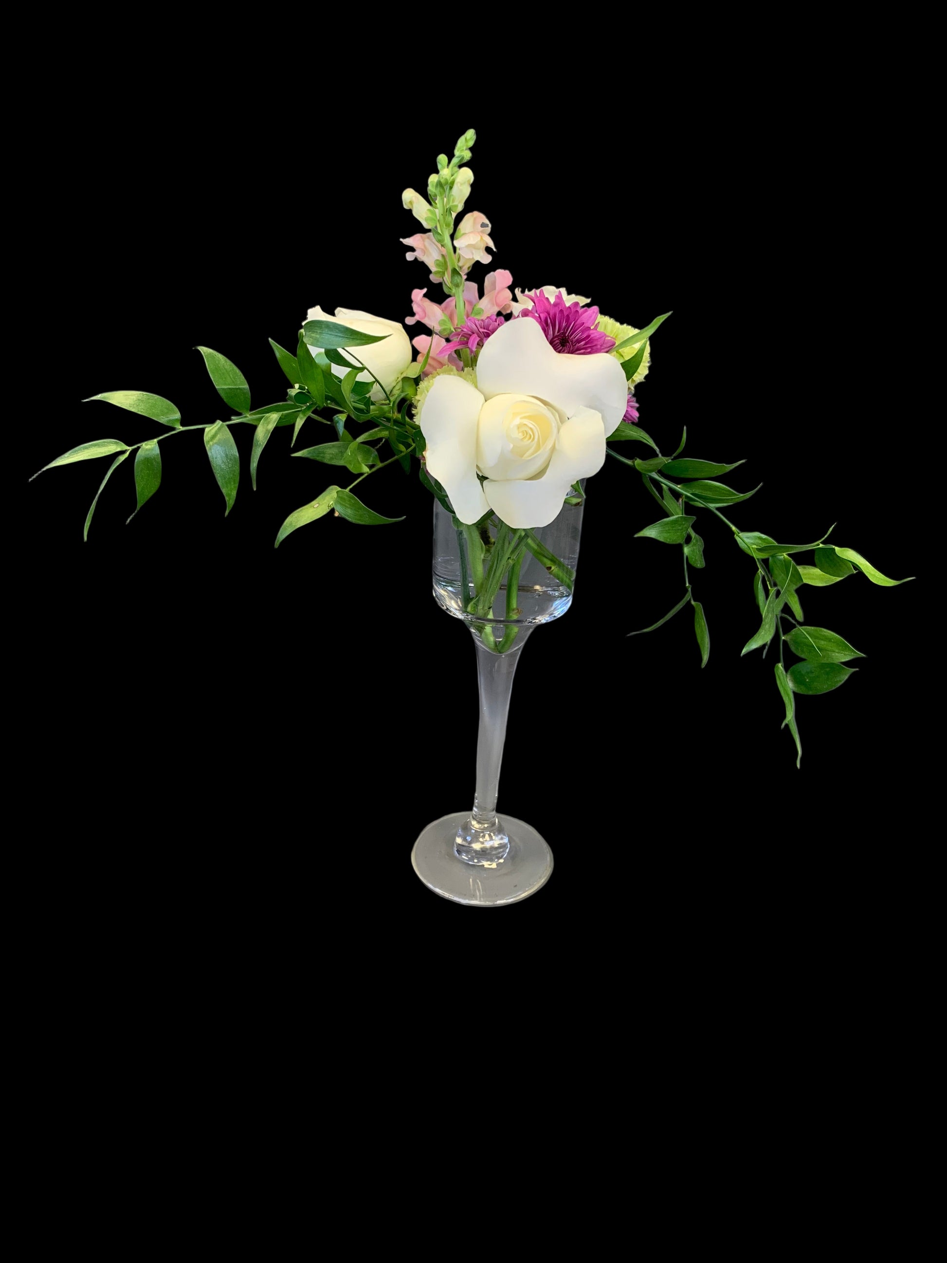 Plain image of glass cylinder goblet vase 